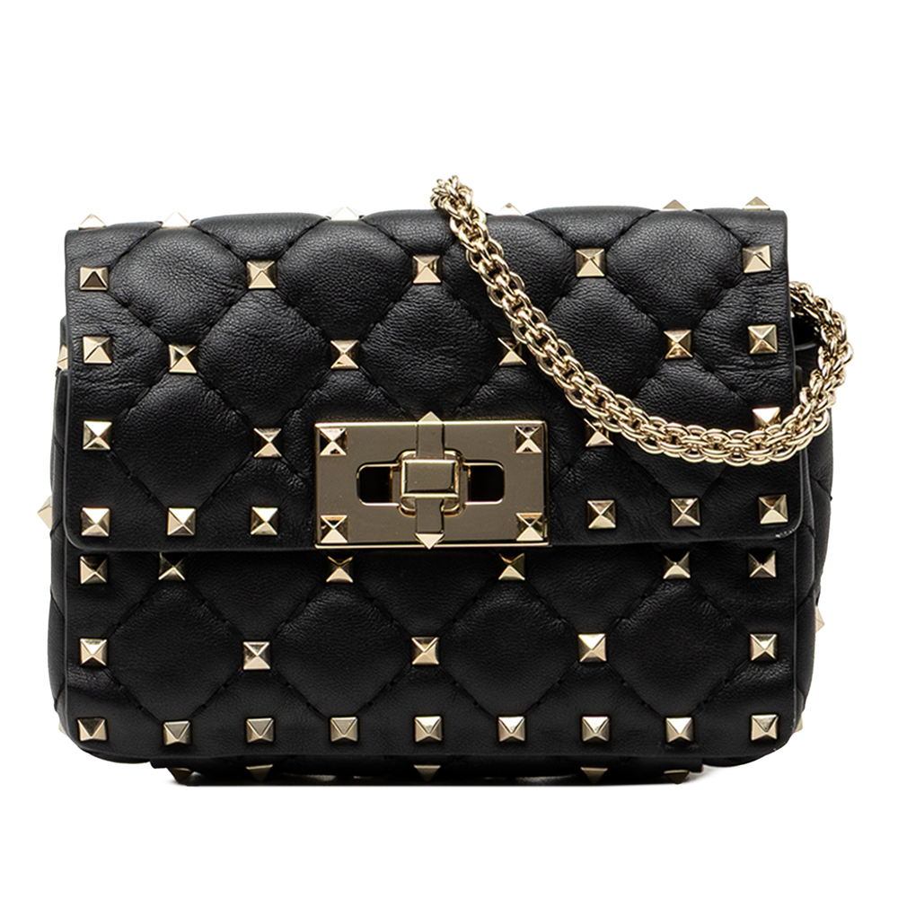 Pre-Loved Valentino Nappa Rockstud Spike Crossbody